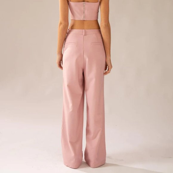 Peppermayo Exclusive - Magdalena Suit Pants - Lovers Pink - Never Worn - Size 6 - Picture 3 of 5